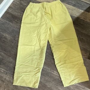 Dress Barn Light Green Drawstring Pants Size Large